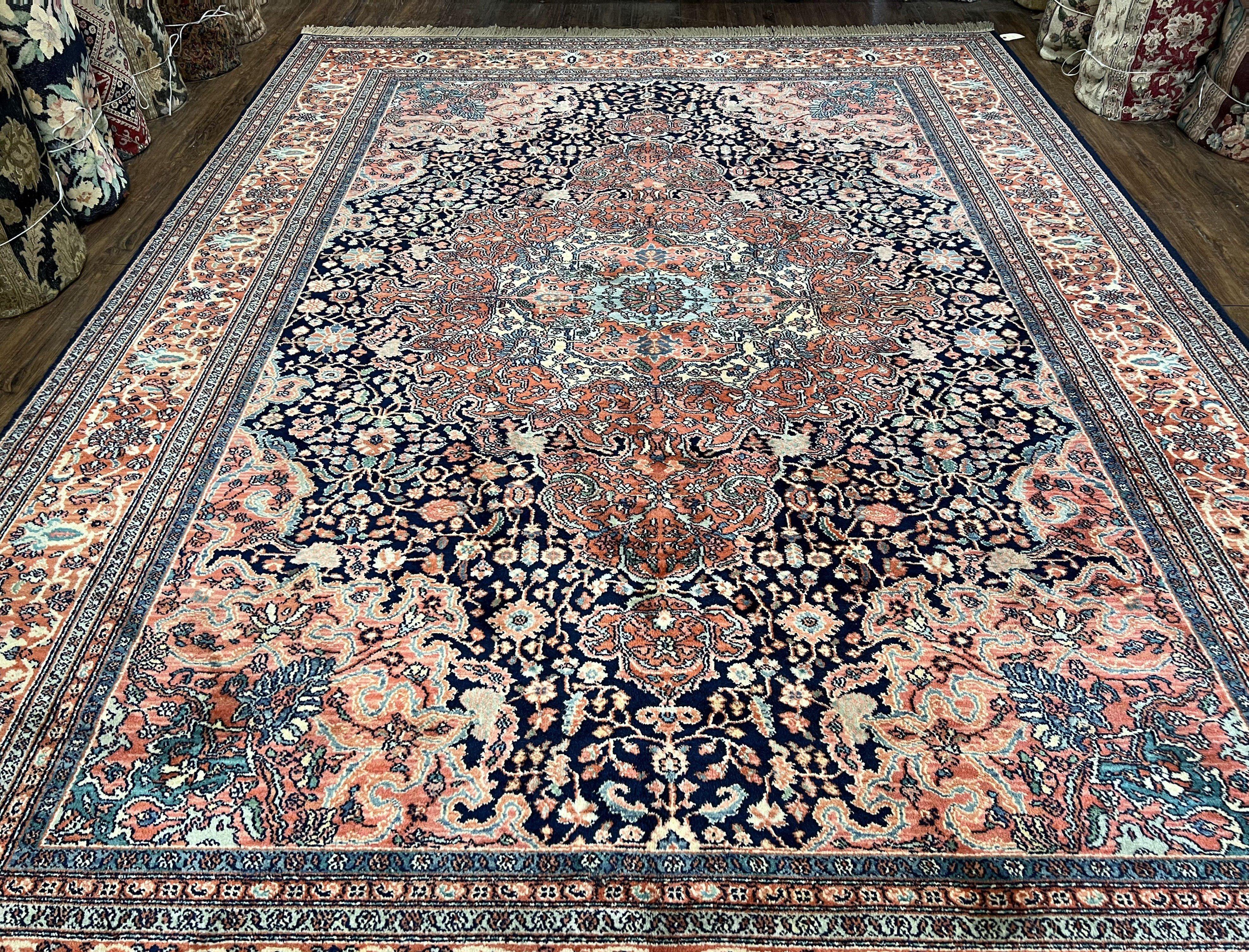 Karastan Rug 8.8 x 12 Kaaashaan Medallion #741, Original Collection 700 Series, Discontinued Wool Karastan Carpet Traditional Medallion Rug - Jewel Rugs