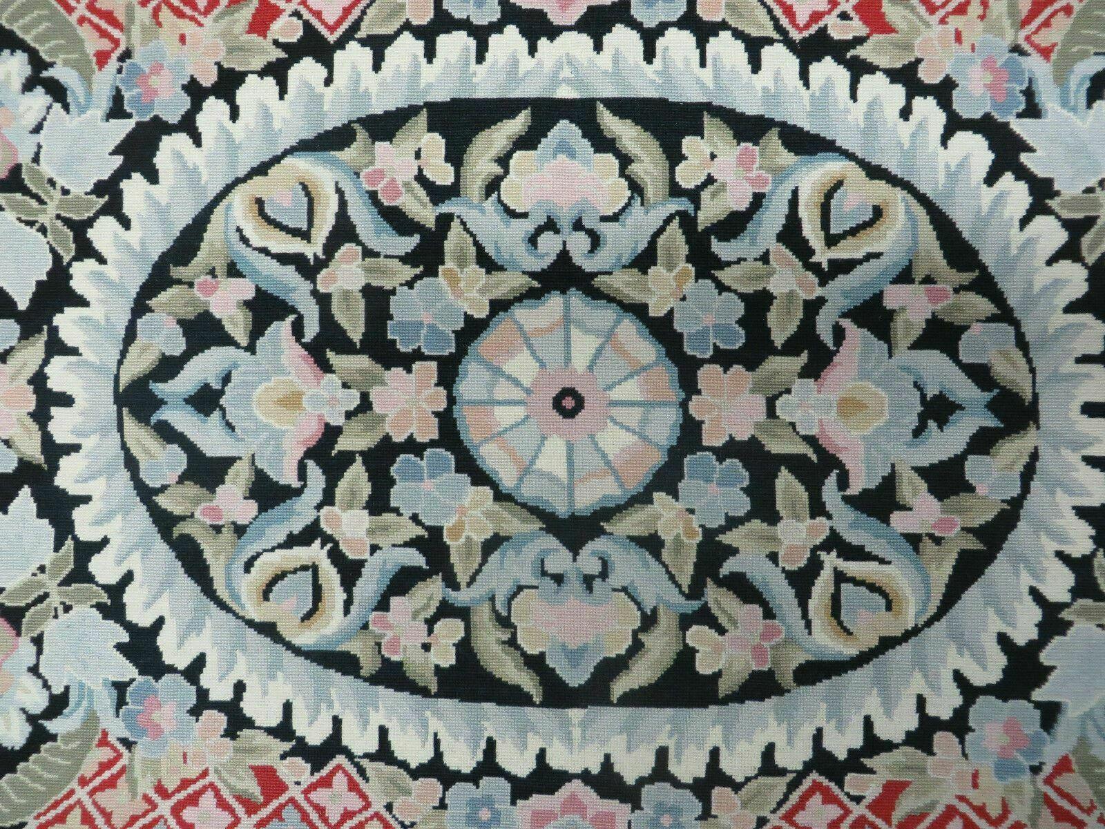 3' X 5' Handmade Savonnerie Aubusson Needlepoint Wool Rug Flat Weave Nice - Jewel Rugs