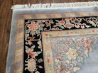 8' 6" X 11' 5" Vintage Handmade Chinese Carving Sculpture Wool Rug Flowers Nice - Jewel Rugs