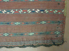 2.5' X 4' Antique Handmade Turkoman Tribal Wool Rug Cushion Case Yamud Stripped - Jewel Rugs