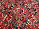 8' X 11' Vintage Handmade India Oriental Hand Knotted Wool Rug Carpet Red Nice - Jewel Rugs