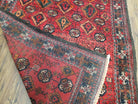 4 x 8 Handmade Baluch Afghan Turkoman Tribal Wool Rug Organic Dyes 8x4 Carpet - Jewel Rugs