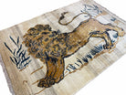 3.5 X 4 Handmade Hand-Knotted New Vintage Rug Quality Wool Lion Organic Dyes - Jewel Rugs