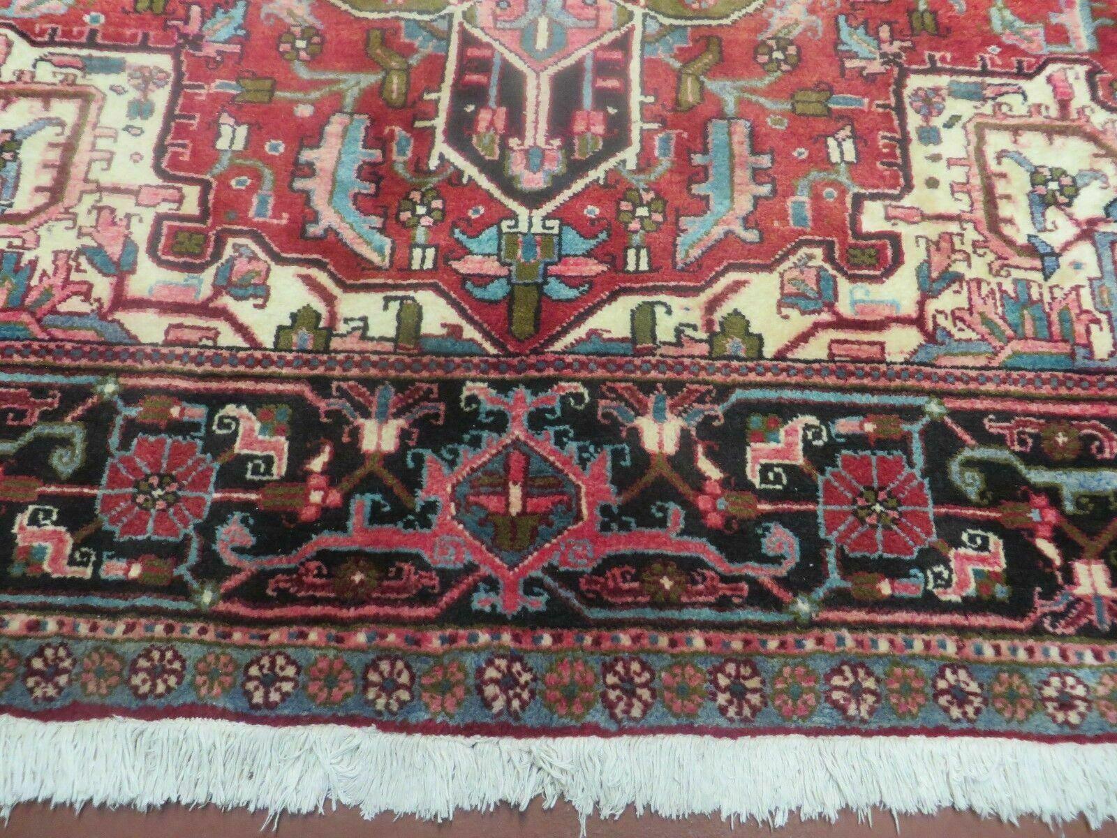 7' X 10' Vintage Handmade India Oriental Floral Hand Knotted Wool Rug Nice - Jewel Rugs