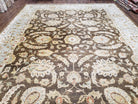 9x12 Vintage Handmade Wool Rug Carpet Indo Mahal Oushak Nice Brown Blue - Jewel Rugs