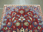 4' X 6' Antique Handmade India Floral Oriental Wool Rug Vegetable Dyes #120 - Jewel Rugs