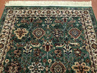 4' 1 X 5' 6" Belgium Made Karastan Kara Mar Worsted Wool Rug Nice Green - Jewel Rugs