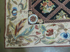 8' X 11' Handmade English Aubusson Needlepoint Wool Rug Shandong Carpet Nice - Jewel Rugs