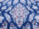 10' X 13' Vintage Handmade Wool Rug Blue Red Organic Nice Oriental Carpet - Jewel Rugs