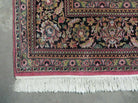 8' X 11' Vintage Fine India Floral Handmade Wool Rug Hand knotted Carpet Red - Jewel Rugs