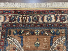 Unique Afghan Silk Rug 4x6, Hunting Pattern Animal Motifs, Light Brown and Cream, Persian Handwritten Poetry, Fine 1940s Oriental Carpet Wow - Jewel Rugs