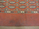 2.5' X 4' Antique Handmade Turkoman Tribal Wool Rug Cushion Case Yamud Diamond - Jewel Rugs