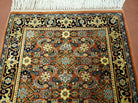 2' 7' X 4' Vintage Handmade India Amritsar Wool Floral Rug Vegetable Dyes Nice - Jewel Rugs