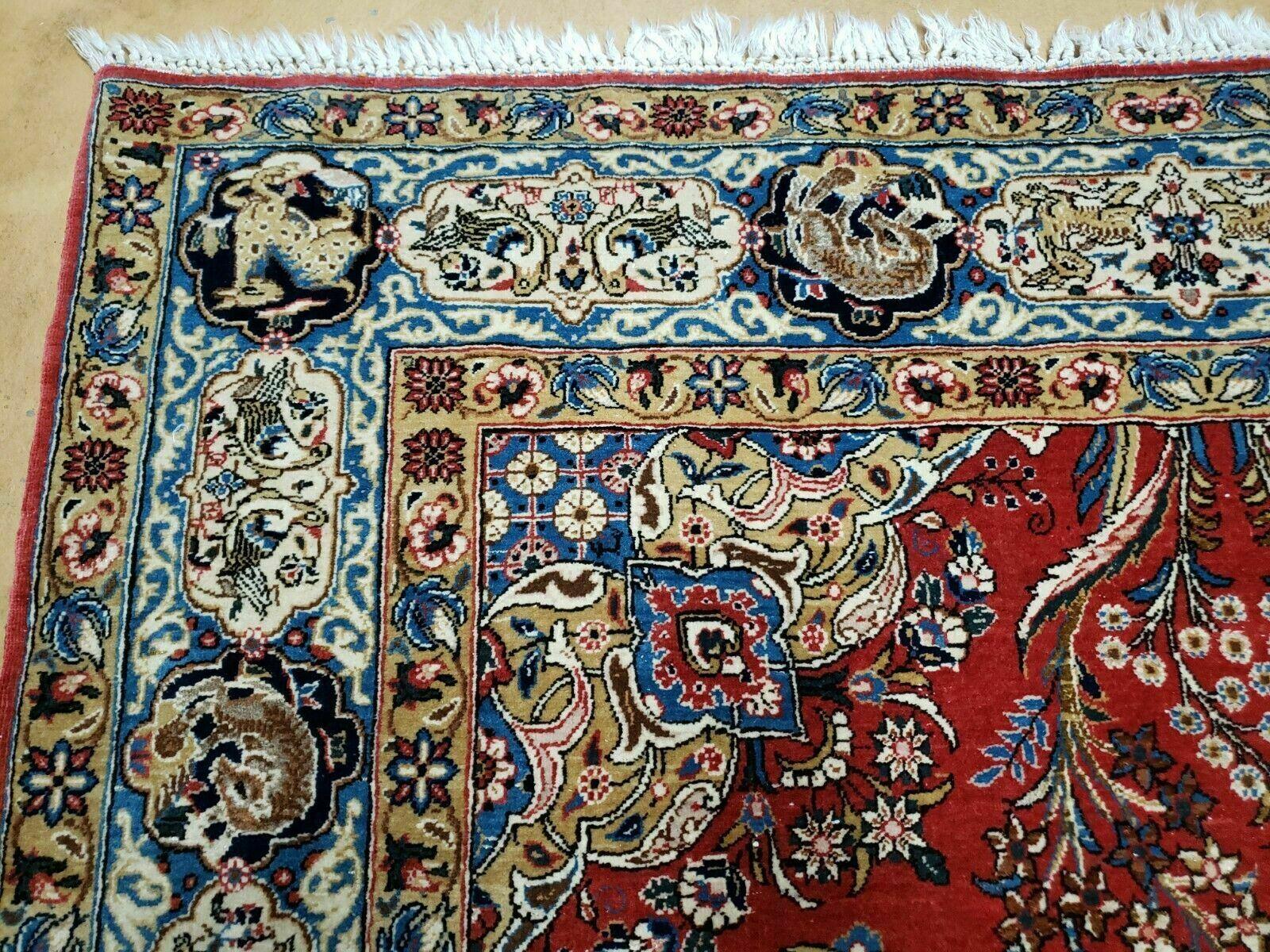 5' X 7' Ultra Fine Handmade India Floral Oriental Tree Of Life Wool Rug Deer Bird Traditional Home Décor - Jewel Rugs