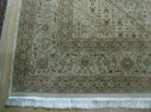 8' 7" X 11' 5" Vintage Handmade Pakistan Wool Rug Silk Accent Nice - Jewel Rugs