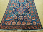 3'10" X 10' Antique Caucasian Seychor Rug Hand Made Wool Carpet Organic Dye Nice - Jewel Rugs