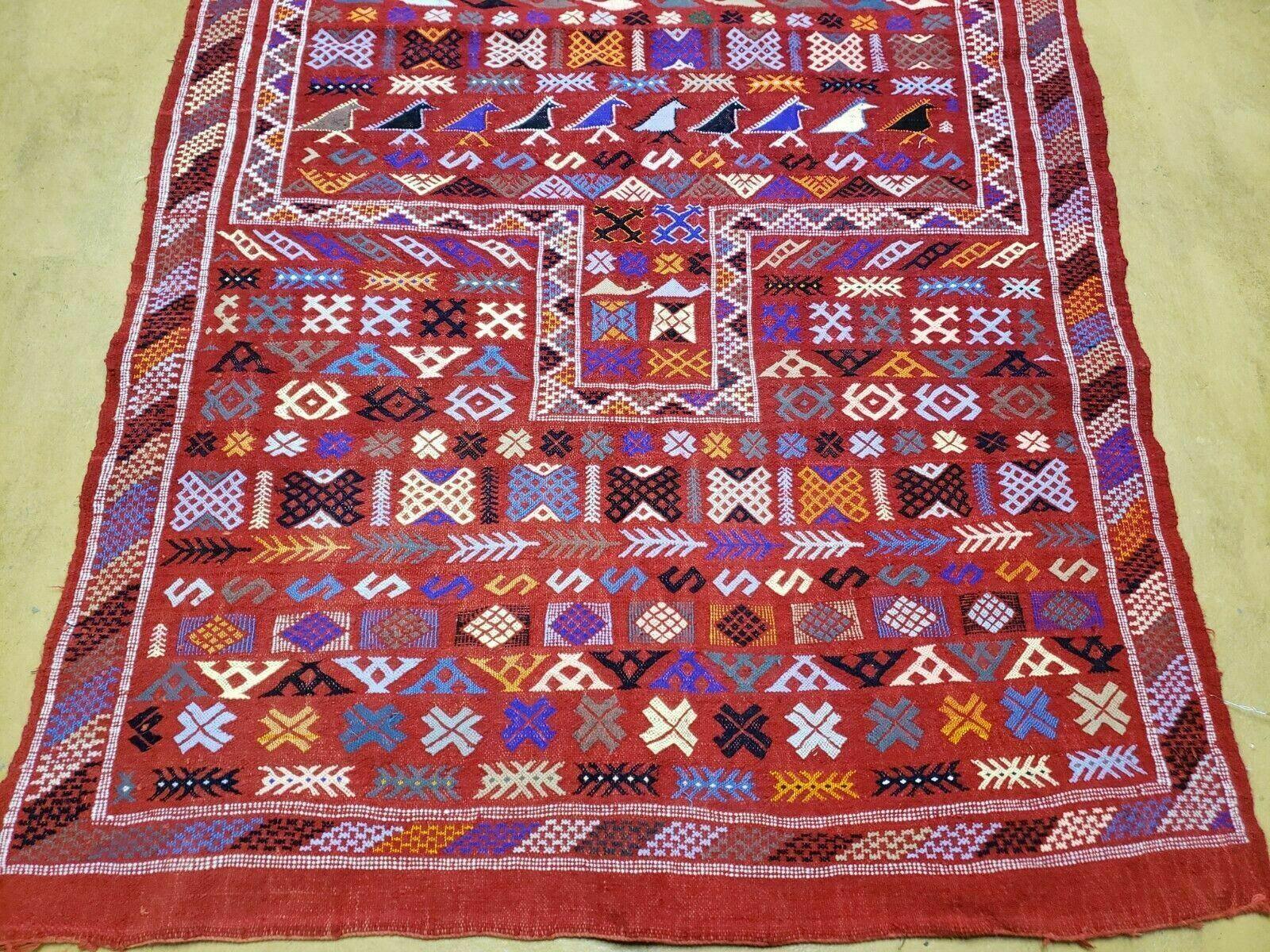 4' X 6' Handmade Indian Wool Kilim Flat weave Rug - Jewel Rugs