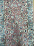 2' 8" X 12' Vintage Handmade India Floral Wool Runner Rug Nice - Jewel Rugs