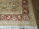 10' X 14' Magnificent Handmade Wool Rug Allover Transitional Goldish Green Wow - Jewel Rugs