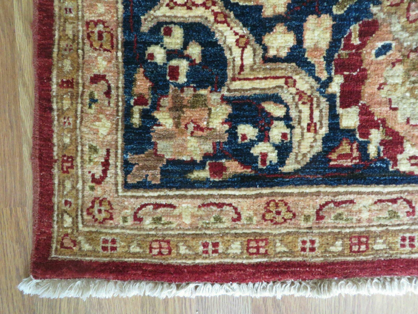 9' X 12 ' Vintage Handmade Peshawar Agra Wool Rug Organic Dyes Nice - Jewel Rugs