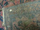 3' X 6' Antique Handmade Turkish Wool Rug Veg Dyes Red Low Pile - Jewel Rugs