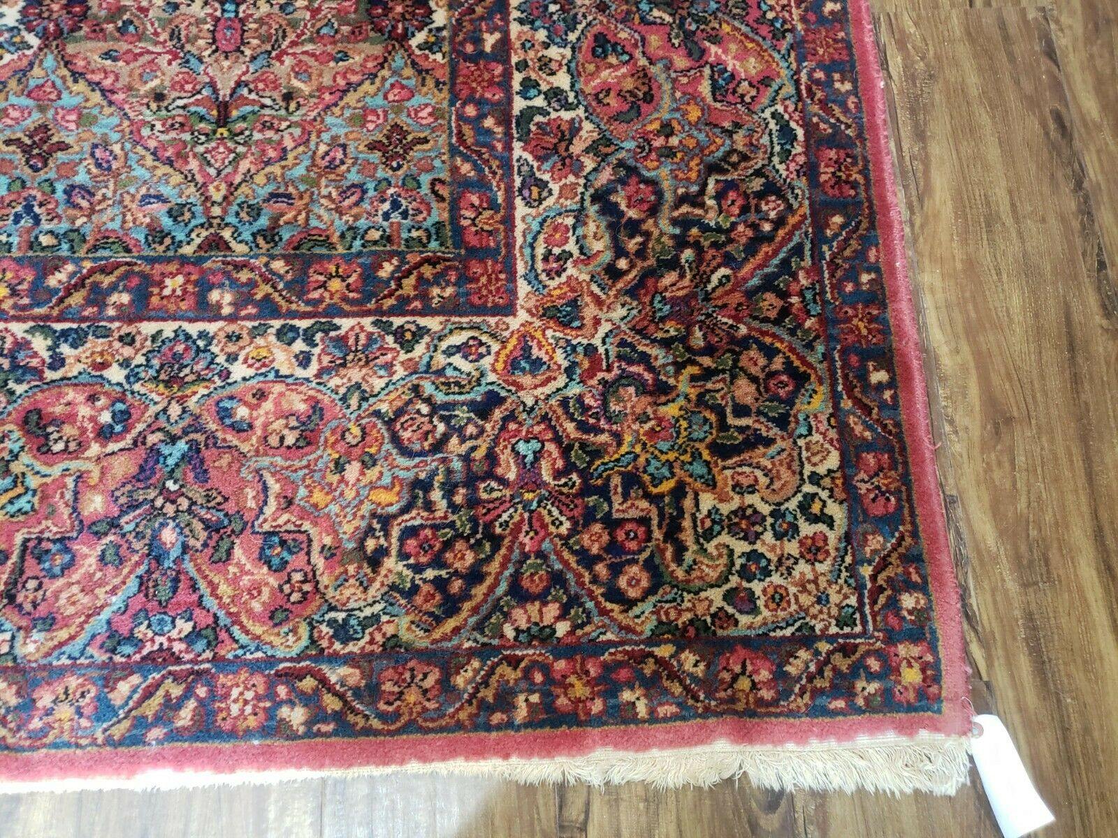 10' 3" X 14' Antique KARASTAN Kirman Multicolor Panel # 717 American Wool Area Rug - Jewel Rugs