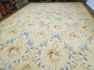 12' X 18' Magnificent Handmade Wool Rug Aubusson Weave Savonnerie Flat Pile - Jewel Rugs