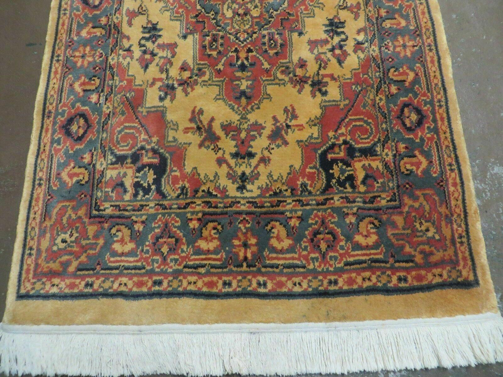 3' X 5' Vintage Machine Made Wool Rug Belgium Made - Jewel Rugs