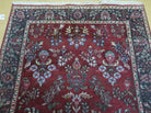 4' X 6' Vintage Handmade Fine India Jaipur Floral Oriental Wool Rug Red Nice - Jewel Rugs