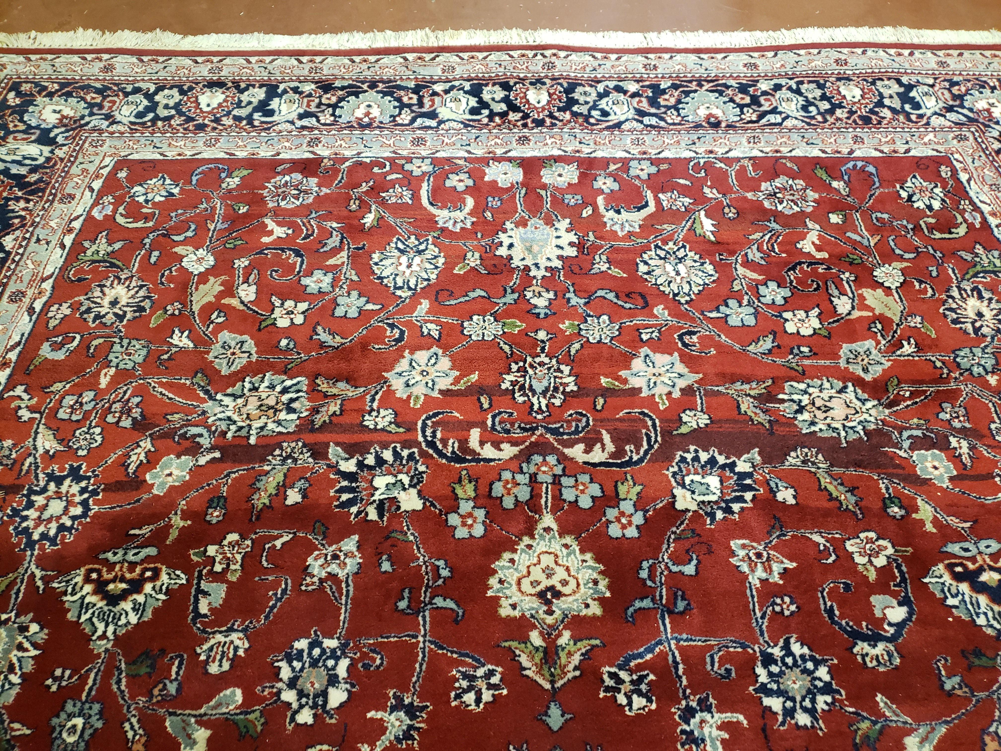 8x10 Pak Persian Floral Rug, 8 x 10 Pakistani Peshawar Rug, Red Persian Rug, Traditional Oriental Carpet, Hand-Knotted, Living Room Rug Nice - Jewel Rugs