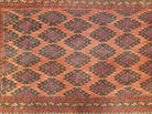 Antique Turkoman Rug 3'4" x 5', Collecticble Yamud Oriental Rug, Seat Pillow Cushion Cover, Tribal Mat, Wool Red Hand-Knotted Mafresh Carpet - Jewel Rugs