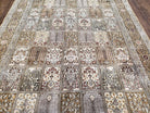 5x8 Top Quality Handmade Kashmir Silk Area Rug Paneled Four Season Garden Design - Jewel Rugs