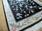 6' X 9' Vintage Handmade Chinese Art Deco 90 Lines Wool Rug Flowers Vase Nice - Jewel Rugs