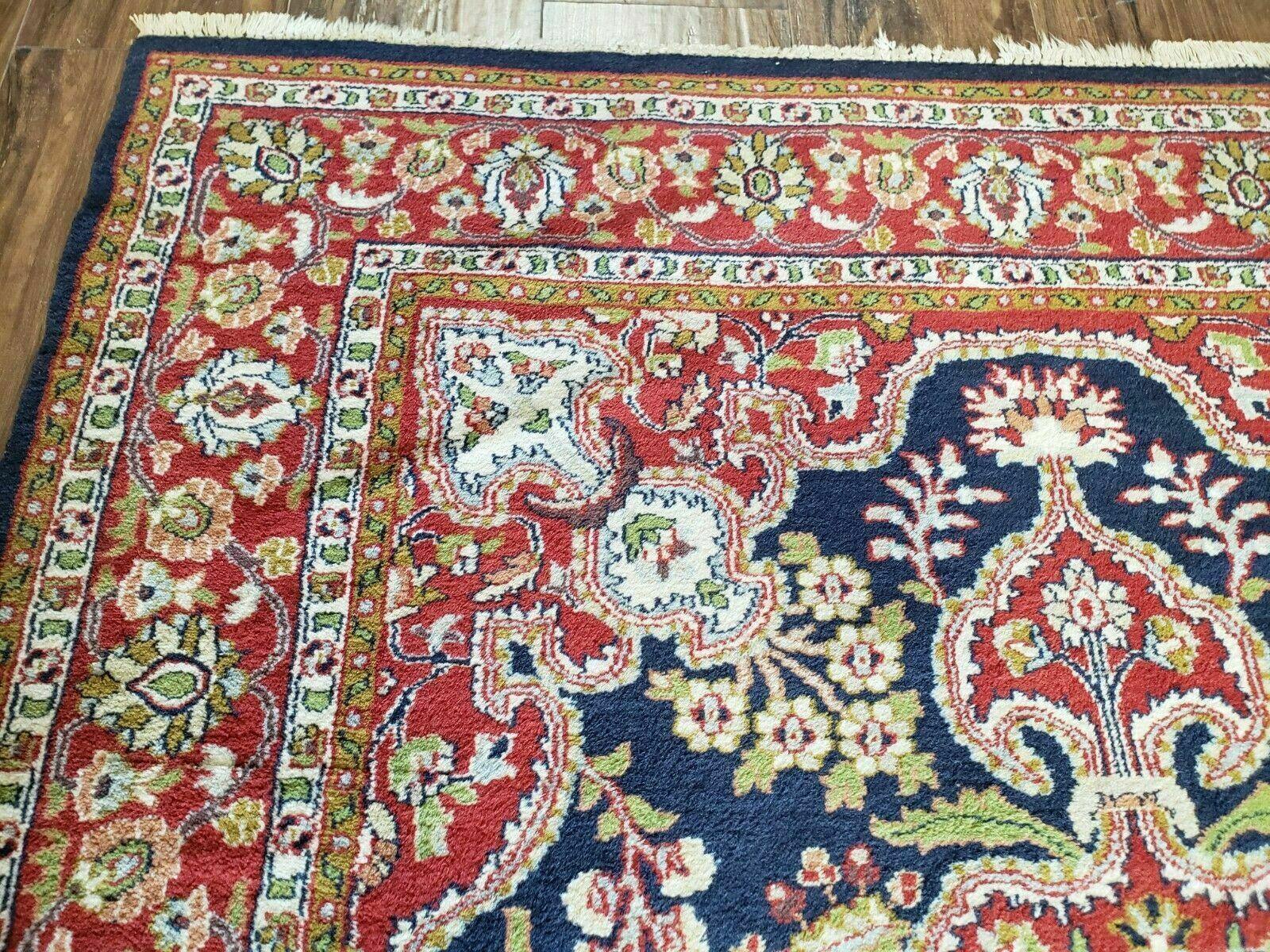 4' X 6' Vintage Handmade India Jaipur Floral Wool Rug Carpet Nice - Jewel Rugs