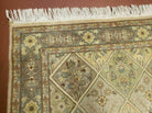 2' 7" X 9' Vintage Handmade India Floral Oriental Wool Runner Rug Hand Knotted - Jewel Rugs