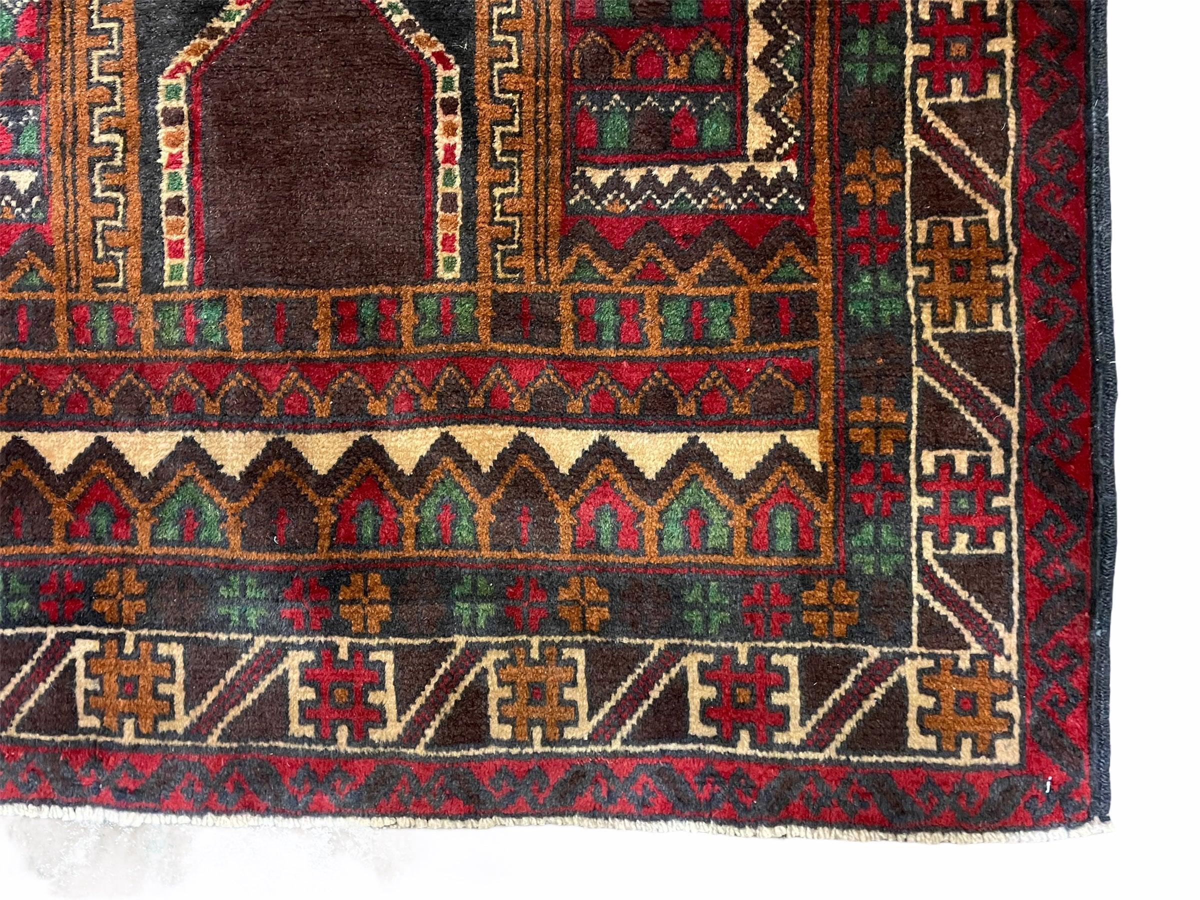 3x5 New Vintage Hand-knotted Handmade Tribal Rug Afghan Rug Balouch Wool Rug - Jewel Rugs