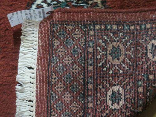 2' 4" X 11' 6" Vintage Handmade Bokhara Turkoman Pakistani Wool Runner Rug Nice - Jewel Rugs