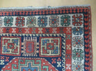 3 '4" X 10' Vintage Handmade Turkish Kazak Caucasian Wool Runner Rug Red Nice - Jewel Rugs