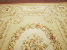 9' X 12' Handmade Aubusson Weave Needllepoint Flat Pile Wool Rug Nice - Jewel Rugs