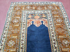 Antique Turkish Anatolian Ghiordes Prayer Rug, Twin Mihrabs, Rare Collectible Oriental Rug, Early 20th Century Prayer Rug, 3'9" x 5'2" - Jewel Rugs