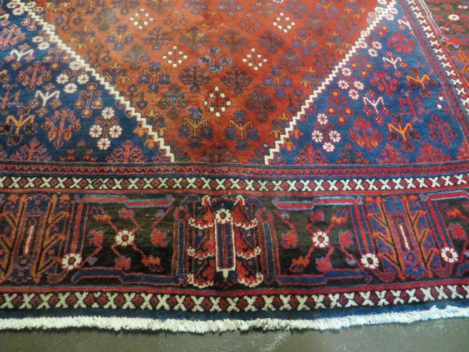 7' X 11' Vintage Handmade India Geometric Oriental Wool Rug Carpet Vegy Dyes - Jewel Rugs