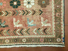 2' 7" X 4' 2" Antique Handmade Turkish Wool Rug Veg Dye Bird Fly - Jewel Rugs