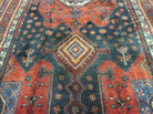 4' X 9' Antique Handmade Turkish Tribal Oriental Geometric Wool Rug # 605 - Jewel Rugs