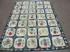 4' X 6' Vintage Handmade American Hooked Rug Wool Flowers Nice - Jewel Rugs