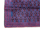 2' 9" X 4' 6" Vintage Handmade Tribal Wool Rug Balouchi Rug Afghan Rug Red Blue - Jewel Rugs