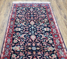 Antique Persian Sarouk, Wool, Hand-Knotted, Blue & Red, 3'1" x 5'3" - Jewel Rugs