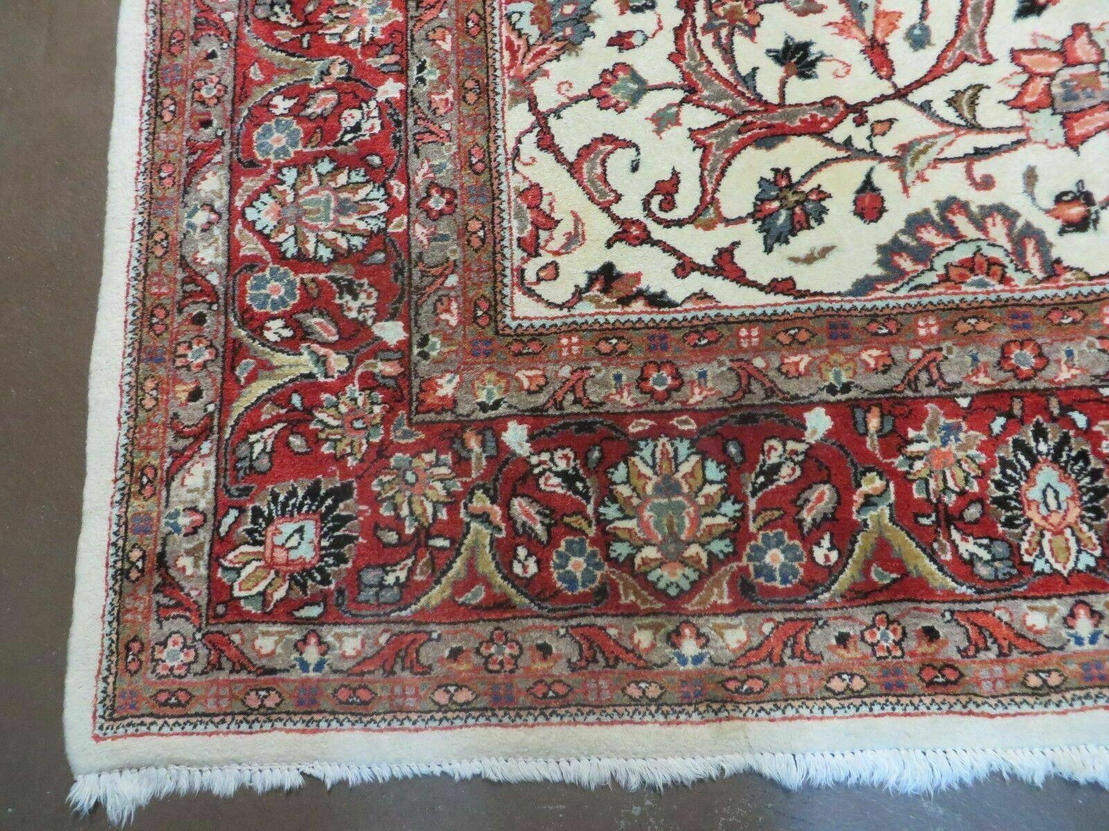 7' X 10' Vintage Handmade India Floral Oriental Wool Rug Hand knotted Carpet - Jewel Rugs