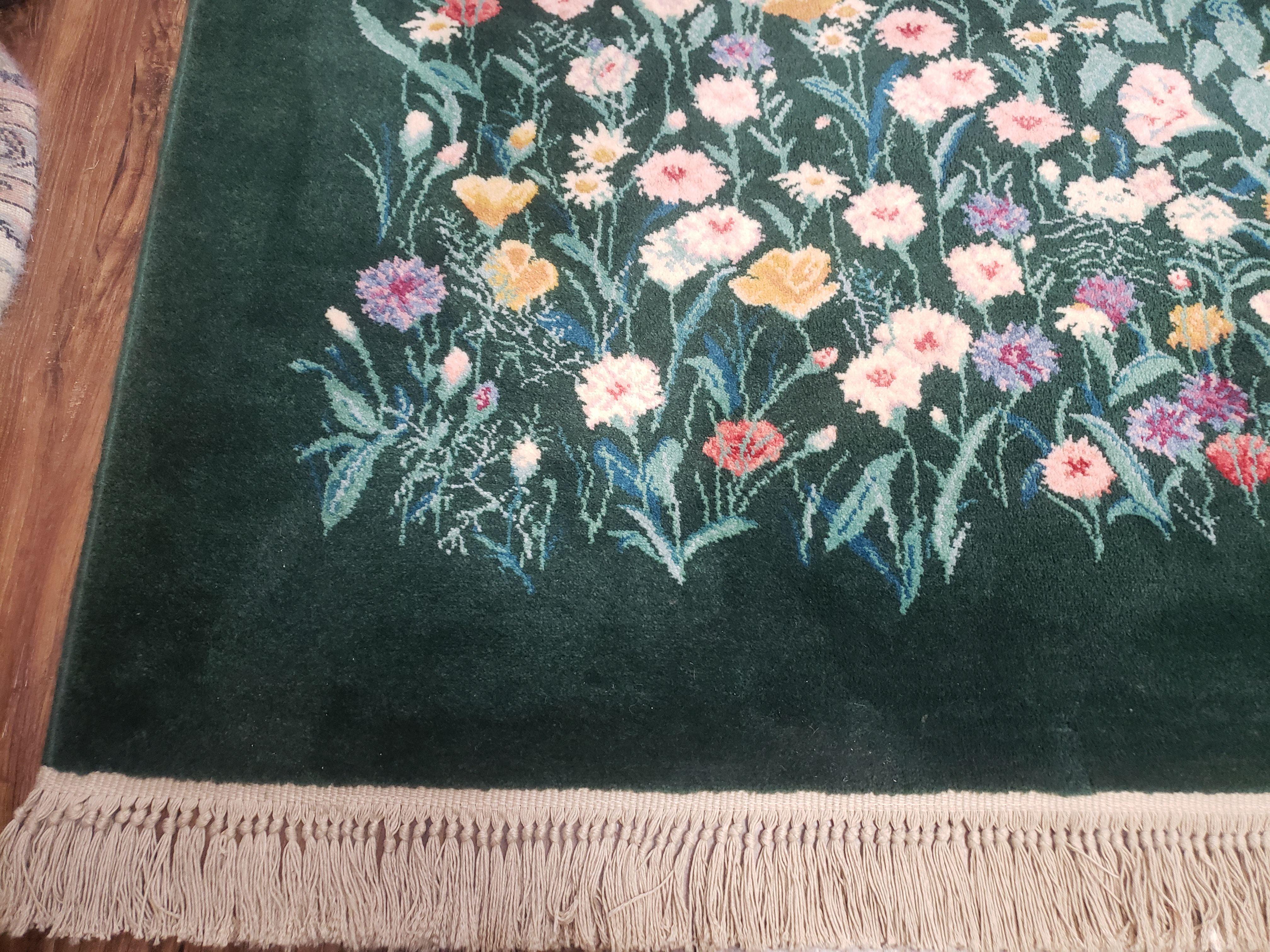 8' 8" X 12' Karastan Garden of Eden 509/9751 Wool Rug Wild Flowers Carpet Nice - Jewel Rugs