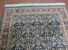 4' X 6' Vintage Fine Handmade India Floral Oriental Wool Rug Carpet Blue Red - Jewel Rugs