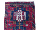 2' 9" X 4' 7" Vintage Handmade Tribal Wool Rug Balouchi Rug Afghan Rug Red Beige - Jewel Rugs